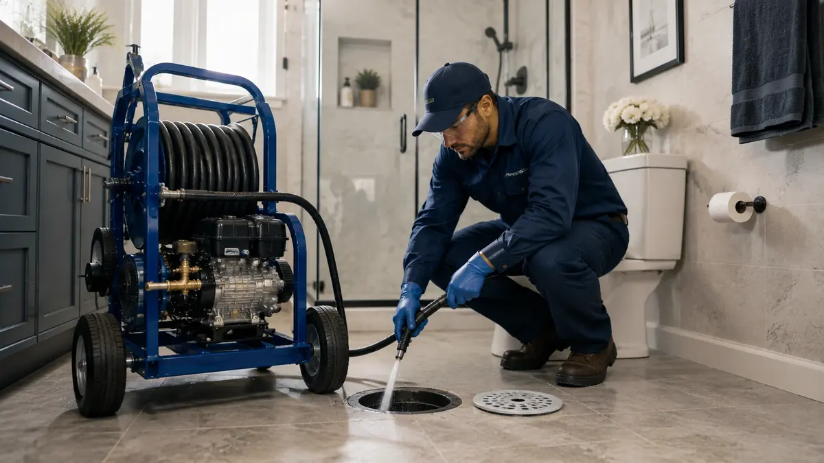 Bathroom Drain Hydro Jetting in Suisun City