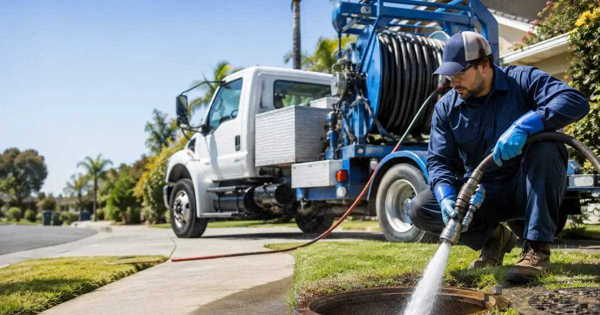 Hydro jet sewer cleaning Suisun City