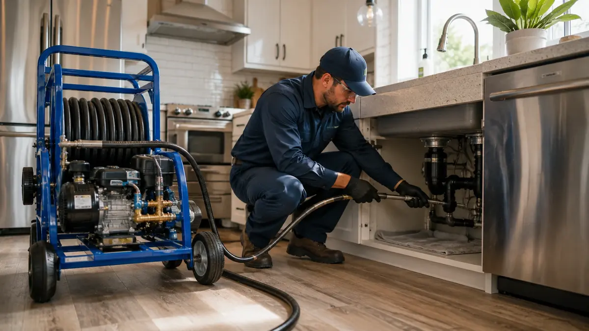 Kitchen Drain Hydro Jetting in Suisun City
