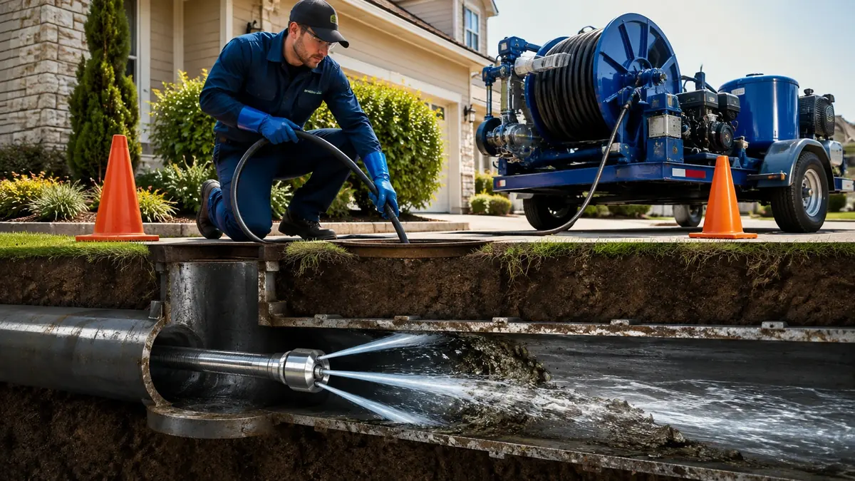 Main Sewer Line Hydro Jet Cleaning in Suisun City