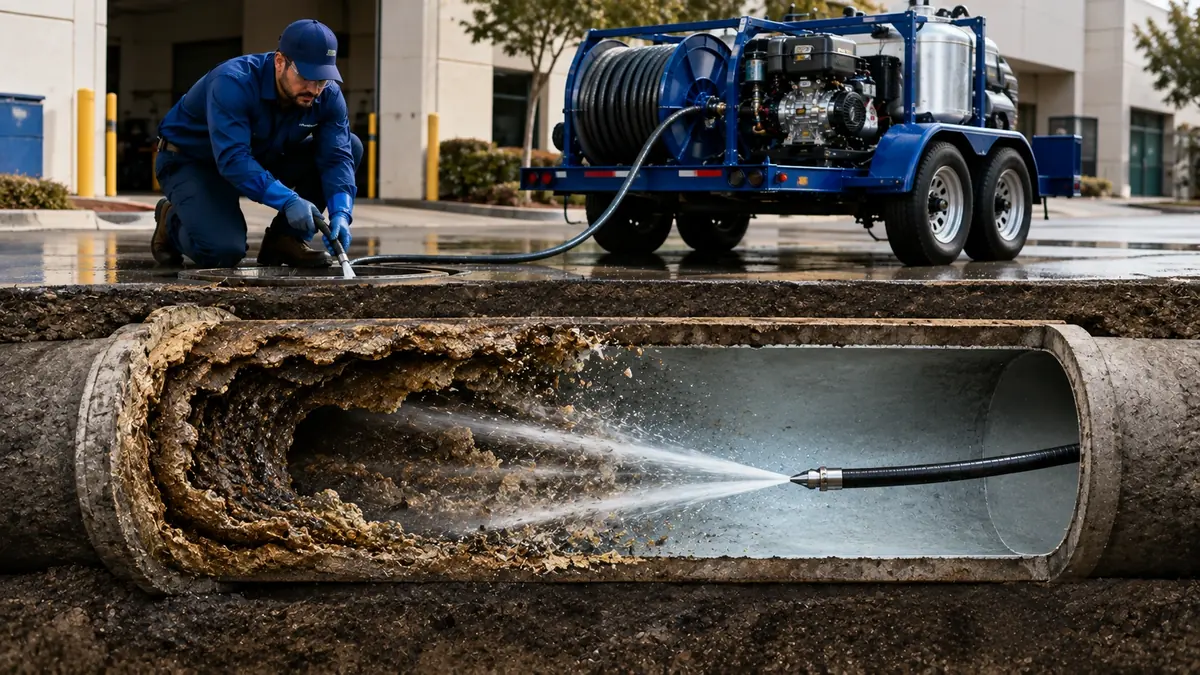 Sewer Pipe Descaling in Suisun City
