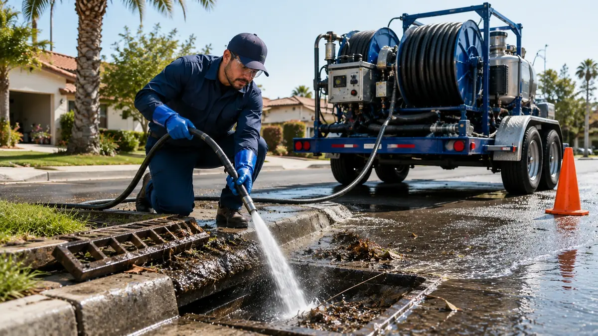 Storm Drain Hydro Jet Cleaning in Suisun City